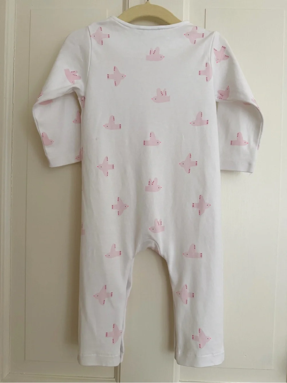 Jacadi Baby Girl Jumpsuit Pink Birds